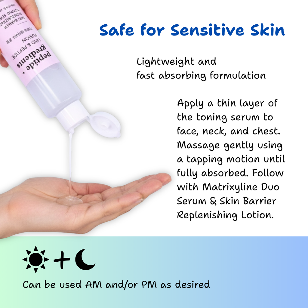 peptide + gredients Skin Barrier Moisturizing Toning Serum 120ml/4 fl. oz.